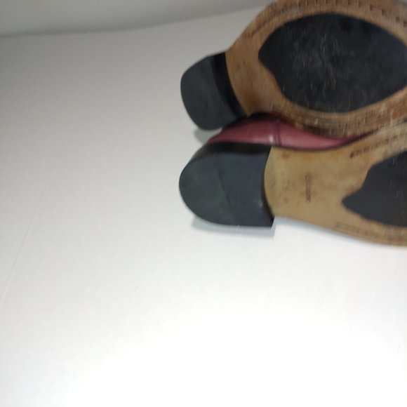 Hardy Leather Mid ,Calf Pull On Boots Size 7.5 Wine Cordovan - Picture 5 of 9